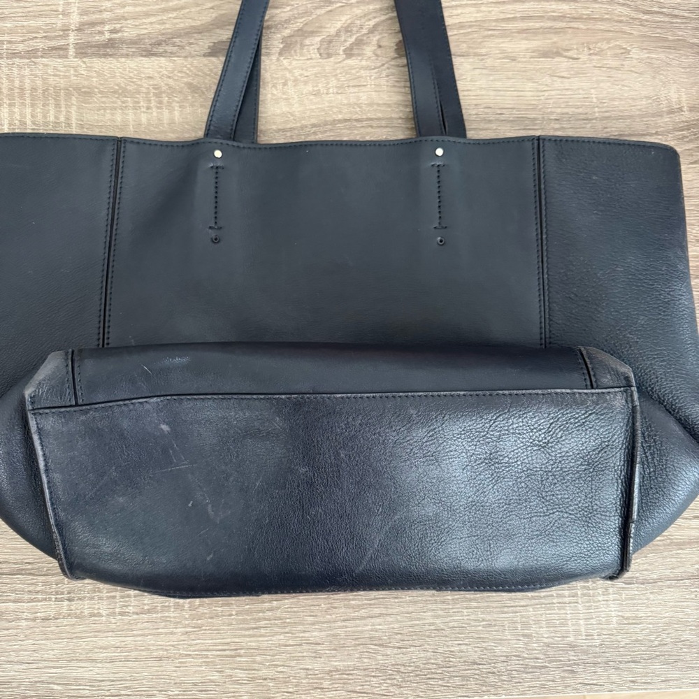Chic Black and Blue Designer Tote Bag - Picture 5 of 14